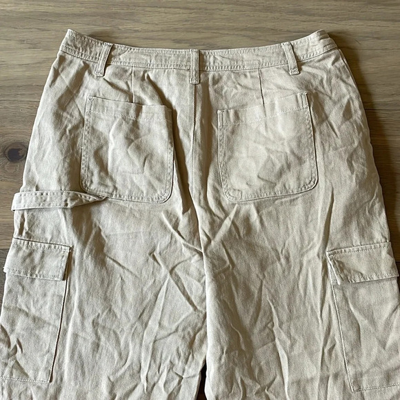 Sandy Liang For Target Womens Cargo Pants Size 14 Mid Rise Straight Leg - Picture 12 of 12